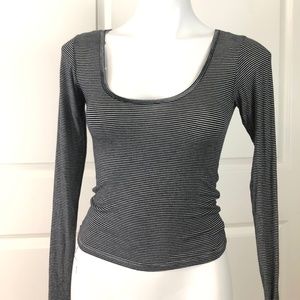 American Eagle Long Sleeve Crop Top Size Small